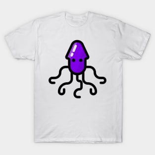 Swimming Octopus Squid Purple T-Shirt